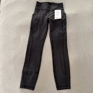 NEW NWT LULULEMON Invigorate HR Tight 25" BLACK LEGGINGS SIZE 4